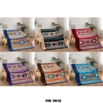 SEDONA SKY, SHERPA LINED THROW BLANKET(50X60)