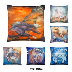 Microplush Cushion (FILLED) 18x18", Carol Caravalis Designs