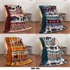 NU TRENDZ LODGE SERIES, SHERPA LINED THROW BLANKET