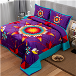 KING, 3PC STAR DESIGN SHERPA SET