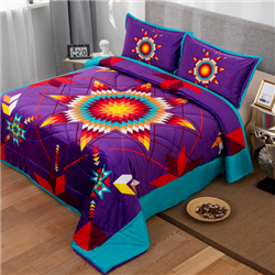 KING, 3PC STAR DESIGN SHERPA SET