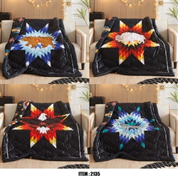 THROW BLANKET, STARQUILT ANIMALS, REVERSIBLE