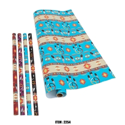 NU TRENDZ SOUTHWEST MEDICINE WHEEL GIFT WRAP PAPER