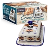 CERAMIC BUTTER DISH, RECTANGULAR SHAPE, 7.25" SIZE