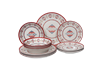 12 pc CERAMIC DINNER SET, PLACE SETTING FOR 4 PEOPLE