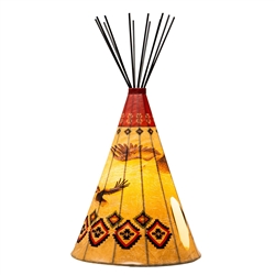 Eagle Large Tipi Lamp,  10 " base x 18" height