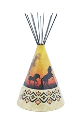 Horse Large Tipi Lamp, 10 " base x 18" height