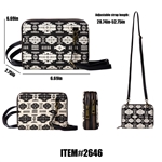 CROSSBODY PURSE/CLUTCH, MODERN MOSIAC JACQUARD
