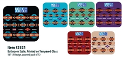 Bathroom Scale, Printed on Tempered Glass,  16112 design