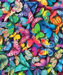 THROW BLANKET "MAGIC BUTTERFLIES" 50X60