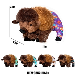 Large Bison Theme Plush Toy 16"