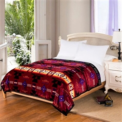 SOUTHWEST THROW BLANKET (50"x60") 2-PLY PLUSH, ASST