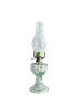 OIL LAMP 13" CLEAR GLASS (L555)