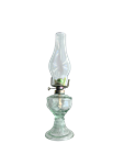 OIL LAMP 13" CLEAR GLASS (L555)