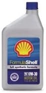 MOTOR OIL QUART 10W-30, "FORMULA SHELL"