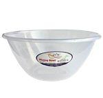 BOWL 4.3 LITER, CLEAR PLASTIC (11" DIA-28cm)