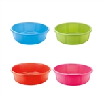 BASIN 18" DIA, PLASTIC ASST COLORS