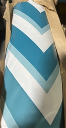 TABLE COVER, 20YD TEAL ZIGZAG