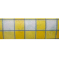 TABLE COVER, 15YD YELLOW CHECKER