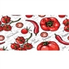 TABLE COVER, 15YD PEPPERS ON CLEAR