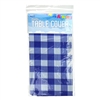 TABLE COVER BLUE CHECKER 54X108, CARDED
