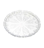 CB-MC823-ROUND CRYSTAL PLASTIC TRAY 11" CLEAR