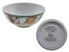 MELAMINE BOWL 8" FRUIT  APPLES W/ GREEN TRIM