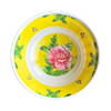 MELAMINE BOWL 9"DIA X 3.3" 2ASST ROSE DESIGN