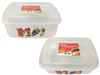 FOOD CONATINER RECTANGULAR 5L, W/LID--FRUIT DESIGN