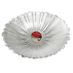 CRYSTAL BOWL 12.5" D X9.5X3.1" CLEAR
