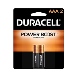 DURACELL "AAA" BATTERY, 2-PACK 12/BOX