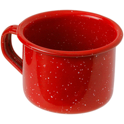 E-01206--MINI RED ESPRESSO CUP, 4oz