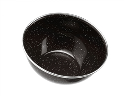 BLACK 6" SILV-RIM MIX BOWL