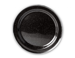 BLACK DINNER PLATE-10" SILV