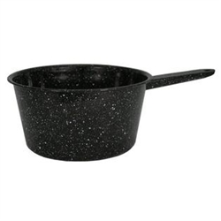 SAUCE PAN 3QT BLACK ENAMEL