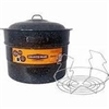 33QT CANNER W/RACK, BLACK ENAMEL--2/BOX
