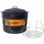 33QT CANNER W/RACK, BLACK ENAMEL--2/BOX