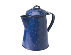 COFFEE POT 6 CUP, BLUE ENAMEL