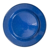 BLUE ENAMEL 10" DINNER PLATE w/SS RIM (24/cs)