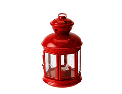 RED FIESTA CANDLE LANTERN