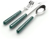 CUTLERY SET GREEN 12-PIECE "PIONEER"