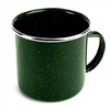 GREEN 12OZ SILVER-RIM MUG  (12/BOX)