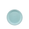 TURQUOISE CERAMIC DESSERT PLATE 8"