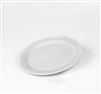 WHITE CERAMIC DESSERT PLATE 8"