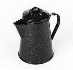 COFFEE POT 3/4-CUP BLACK ENAMEL-SMALL