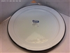 WHITE ENAMEL 12.5" PLATTER
