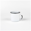 WHITE 12OZ ENAMEL MUG