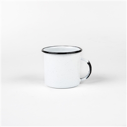 WHITE 12OZ ENAMEL MUG