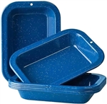 BLUE ENAM 1/2QT MULTI-USE PLATE (RECTANGULAR)