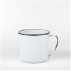 WHITE 64OZ ENAMEL MUG (2QT WARMER)